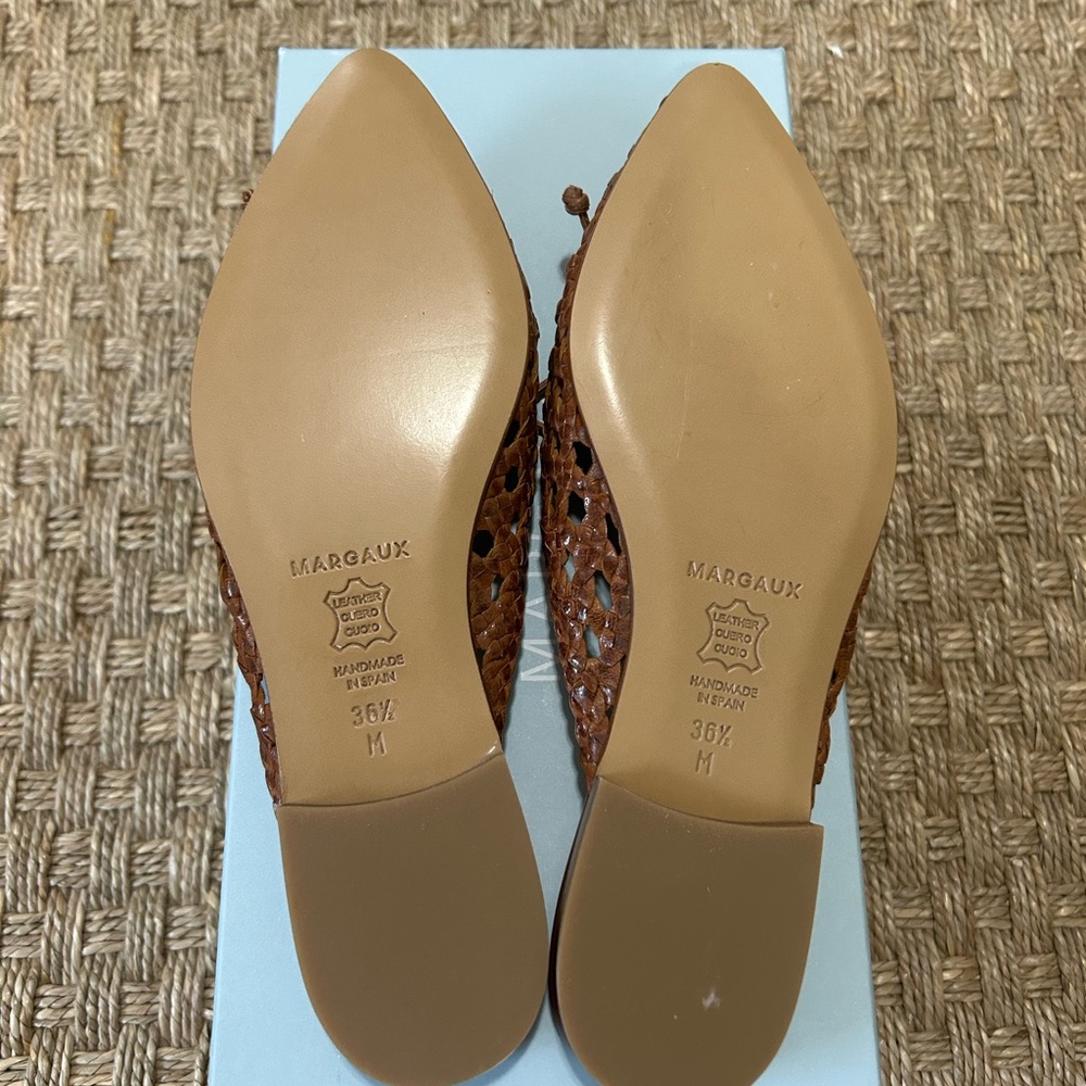 NEW Margaux - The Ballet Mule - Saddle Woven Leather - Picture 5 of 6